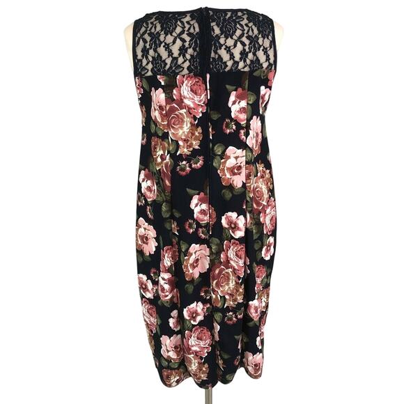 Piphany Career Shift Dress Knee Length Sleeveless Lace Boat Neck Size XL Blue - Picture 2 of 9